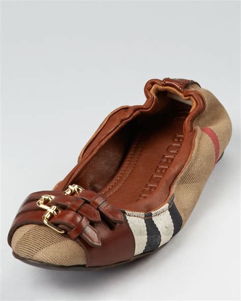 burberry flats for women